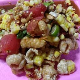 ตำลาวข้าวโพดแคปหมู