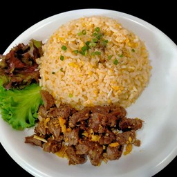 ข้าวผัดมันเนื้อ:เนื้อริบอาย