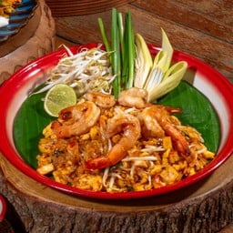 ผัดไทยกุ้งสด