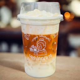 ชาไทยมะพร้าวโคลโฟม(อร่อยทำถึงสไตล์Signatureของร้าน)อยากให้ลอง