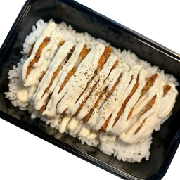 ข้าวไก่กรอบซาวครีมหัวหอม