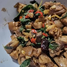 ขัาวกระเพราหมูตุ๋น