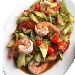 ตำแตง กุ้งสุก