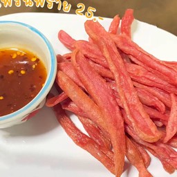 ไส้กรอกแดงเฟรนช์ฟรายส์