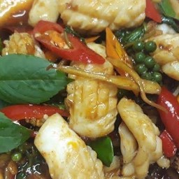 ขี้เมาปลาหมึก (กับข้าว)