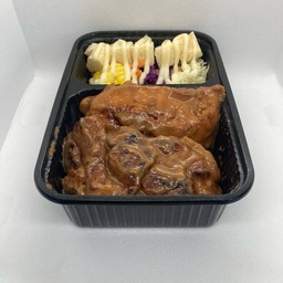 สเต็กทวิน(หมู+ไก่)