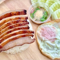 ข้าวหน้าคอหมูย่าง