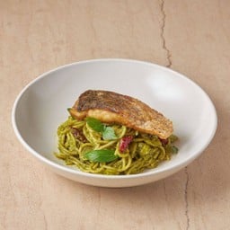 Sea -Bass Pesto Pasta