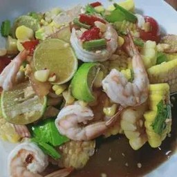 ตำข้าวโพดกุ้ง