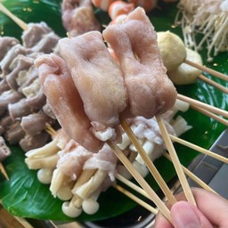 หมูห่อชีสยืดย่าง