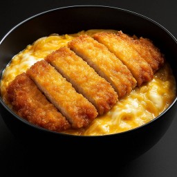 ข้าวหมูทงคัตสึไข่ข้นลาวา