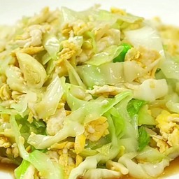 กะหล่ำปลีผัดไข่