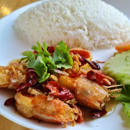 ข้าวราด กุ้งลูกเขย