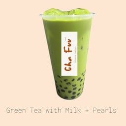 ชาเขียวนม ใส่ไข่มุก