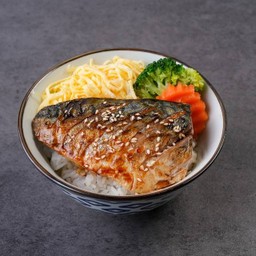 ข้าวหน้าปลาซาบะเทริยากิ