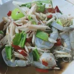 ตำกุ้งสด