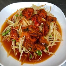 Papaya Salad With Pickled Mussels