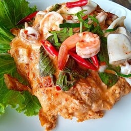 ข้าวไข่ข้นห่อหมกทะเล