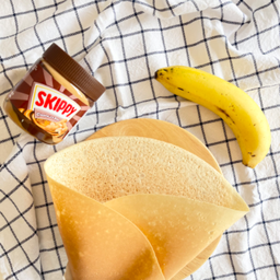 เครปเนยถั่วช็อกโก้กล้วยหอม