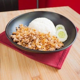 หมูสับทอดกระเทียม