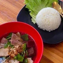 Pork Blood Soup With Rice