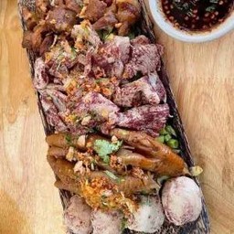 Boiled Pork Served With Spicy Sauce
