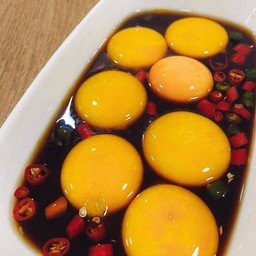 ไข่ไก่ออแกนิค 7 ฟอง ดองซีอิ๊วเกาหลี