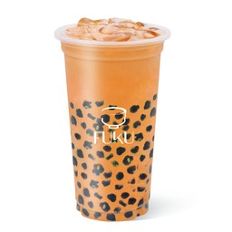 ชาไทยใส่ไข่มุกบราวน์ชูการ์ 4 ช็อต