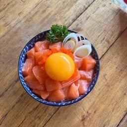 มินิ ข้าวแซลมอนด้ง + ไข่ดอง