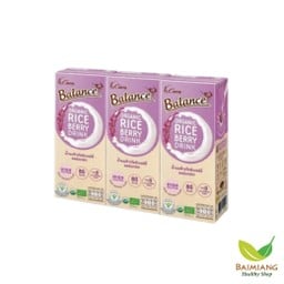 Balance น้ำนมข้าวไรซ์เบอรี่ออร์แกนิก 180มล.(ยกแพ็ค)