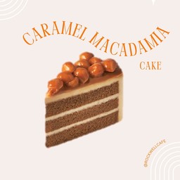 Caramel Macadamia Cake เค้กคาราเมลแมคคาดาเมีย