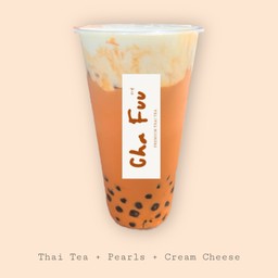 ชาไทยใส่ไข่มุก ใส่ครีมชีส