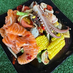 ตำเหลาทะเลรวมแซลม่อน (แซลม่อนแท้นอร์เวร์)