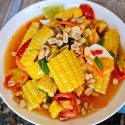 ตำข้าวโพด-ไข่เค็ม