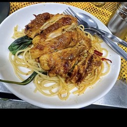 ผัดพริกแห้งไก่ย่าง