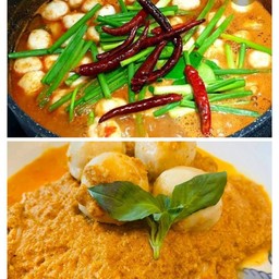 ขนมจีนป่าผสมกะทิ