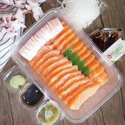 [อร่อยซ่ากับโค้ก] แซลมอนซาซิมิ 500กรัม นอร์เวย์ + โค้ก ไม่มีน้ำตาล (ขวด)