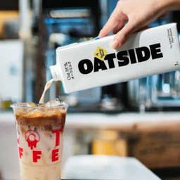 ลาเต้นมโอ๊ต หวาน0% oatmilk  latte