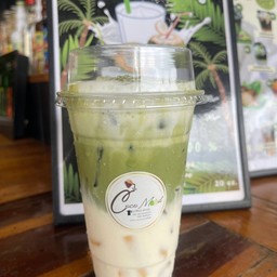 มัทฉะลาเต้เย็น