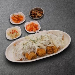 ไก่ทอดซอสหัวหอมมาโย