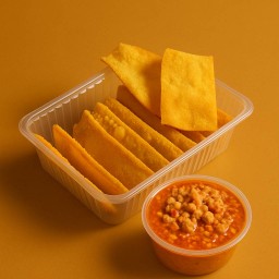 เกี๊ยวกรอบซอสต้มยำ