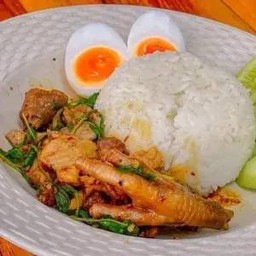 Marinated Pork And Basil Rice