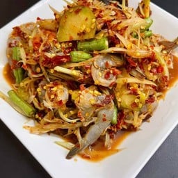 ตำกุ้งสด