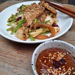 สุกี้แห้ง หมูนุ่ม ผัดหม่าล่า