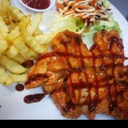 สเต็กไก่บาร์บีคิว BBQ chicken