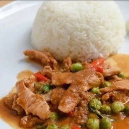 แพนง(ราดข้าว) panang curry With rice