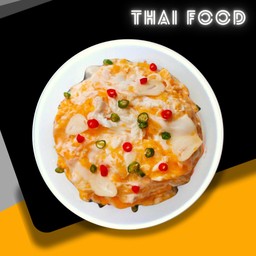 ข้าวไข่ขยี้+พริกน้ำปลา