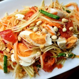 ตำไทยไข่เค็ม