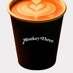 Hot caramel latte