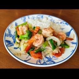 ข้าว  ผัดผักรวม